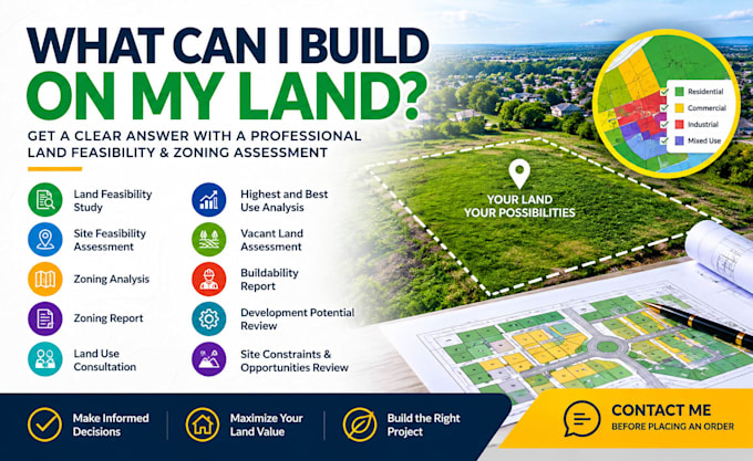 land feasibility study zoning analysis and buildability report