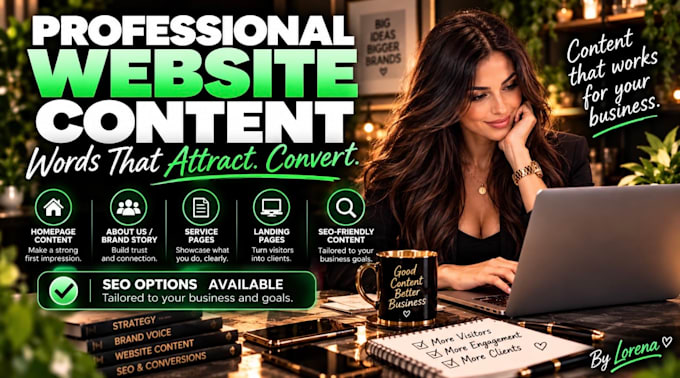write SEO website content and copywriting for your business