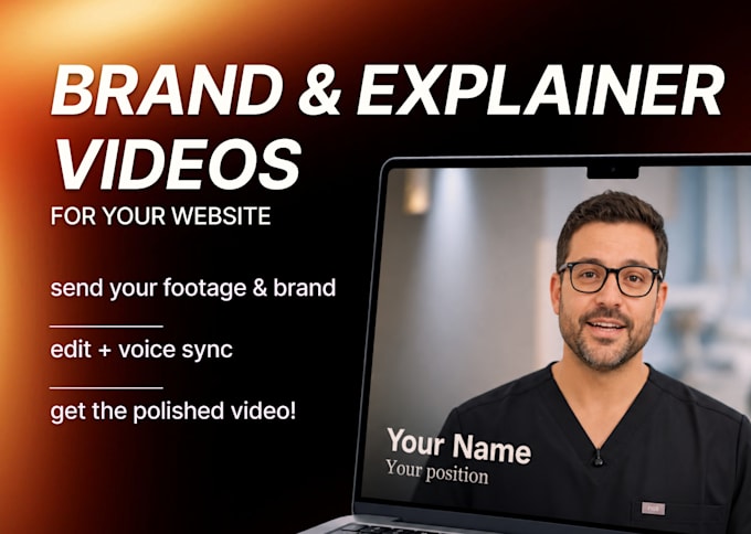 edit a professional explainer video for your website