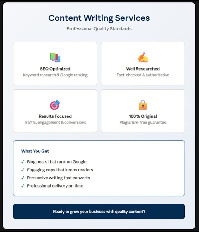 write engaging blog posts and copywriting for your business