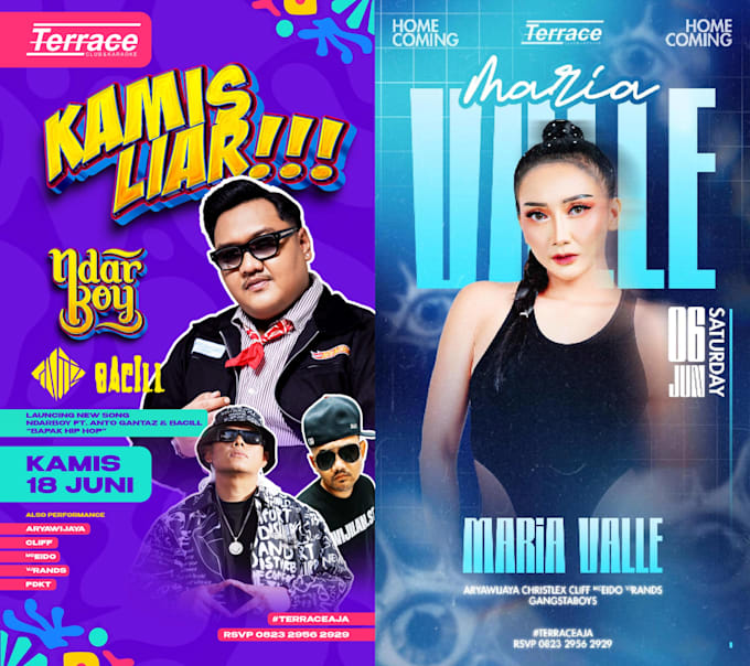 animated event flyer and party flyers in 8 hours