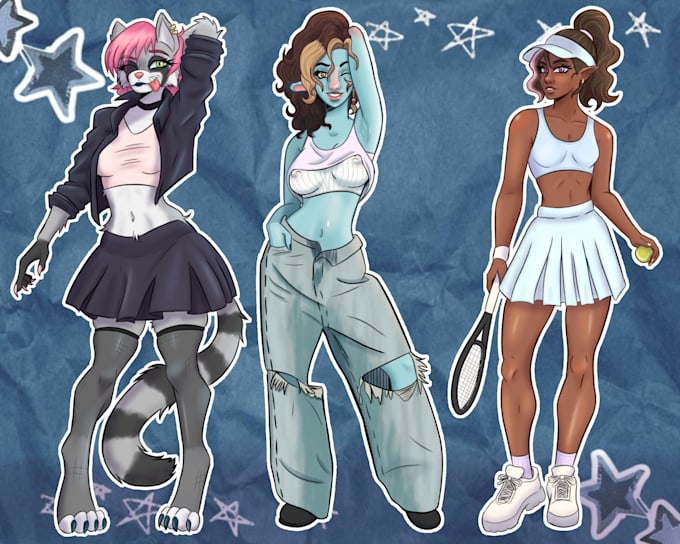 sfw and nsfw anthro and humanoid characters