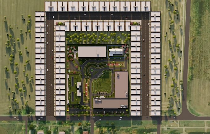 sketch 2d apartment property site plan, masterplan construction drawings in cad