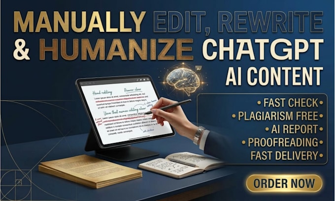 manually edit, rewrite, humanize chatgpt ai content and check plagiarism