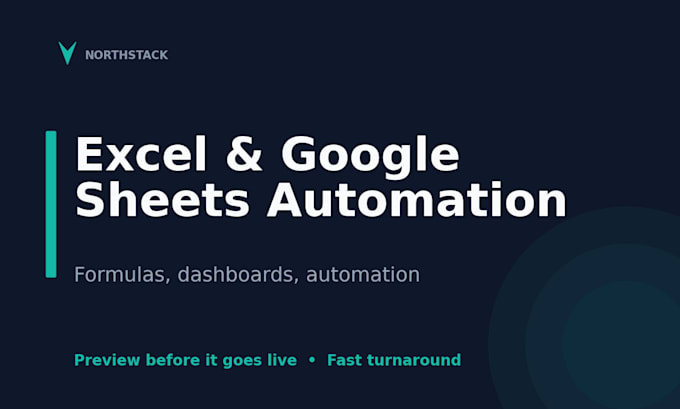 automate your excel or google sheets with formulas and dashboards