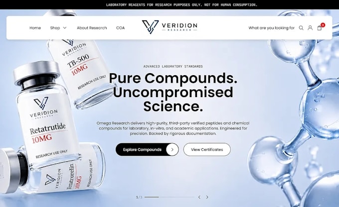build fda complaint peptide research website, nootropic website