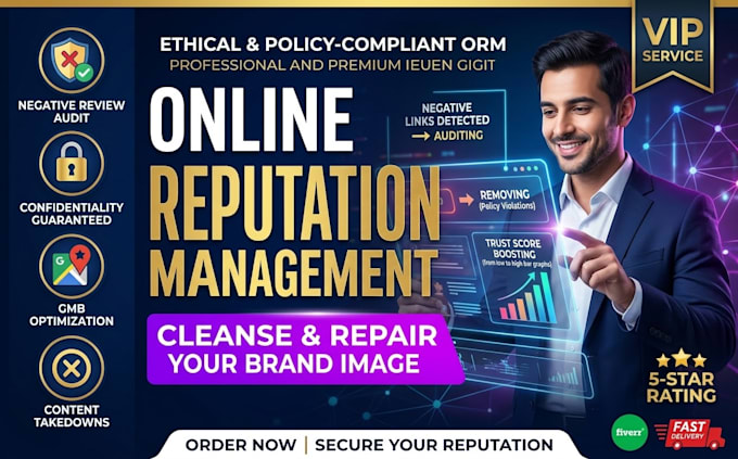 clean up negative content and manage online reputation