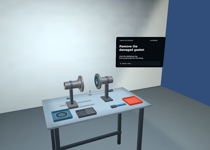 develop interactive VR apps and training simulations in unity