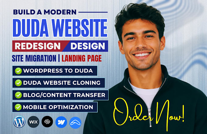 build duda website design, redesign duda website duda landing page duda SEO