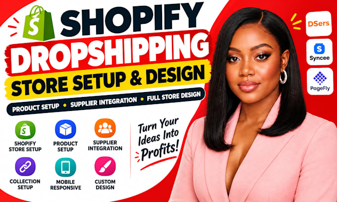 build shopify dropshipping store pod product setup supplier integration dsers