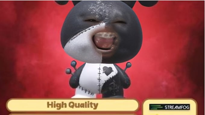 create burnt peanut style 3d ar vtuber filter for streaming