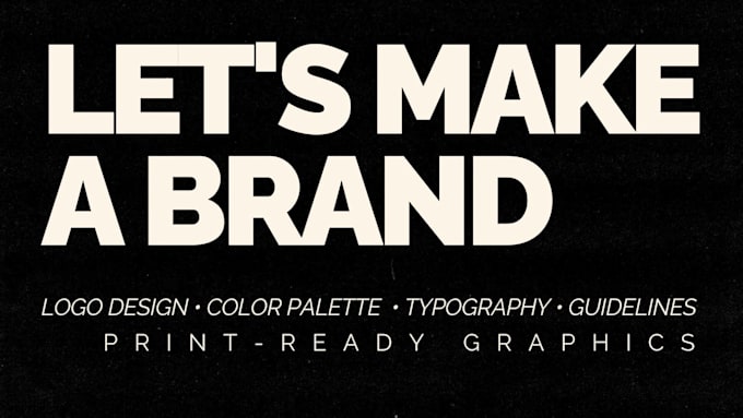 create a complete brand identity for your bussiness