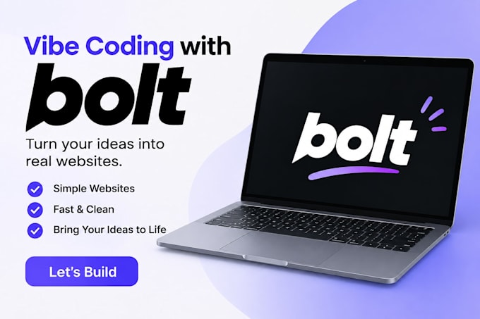 vibe code your website or web app using bolt ai
