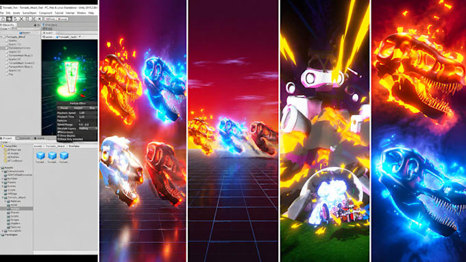 create custom unity vfx, shaders and particle systems