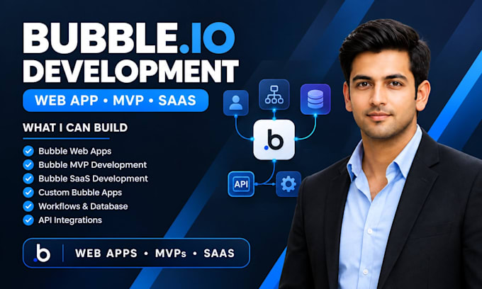 develop bubble io web app bubble mvp saas and custom bubble app