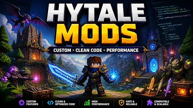 create custom hytale mods with clean source code and good performance