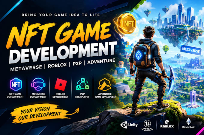 nft game development, metaverse, roblox, p2p, adventure, nft game development