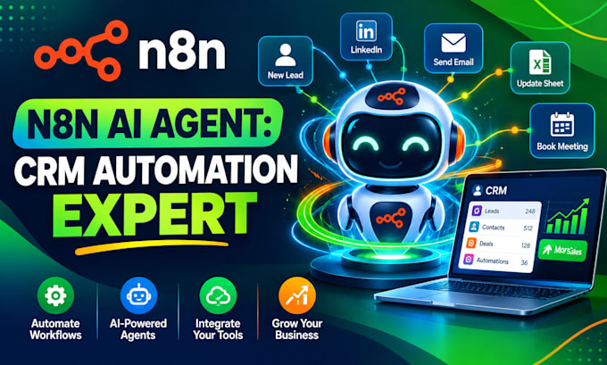build n8n ai agent for hyper personalized CRM automation workflows