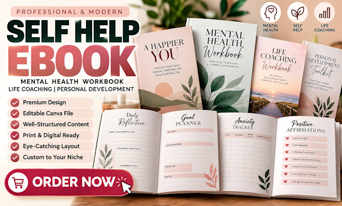 create self help ebook mental health workbook life coaching personal development