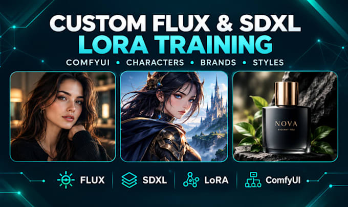 deploy comfyui on runpod serverless api and train sdxl, flux lora model for nsfw