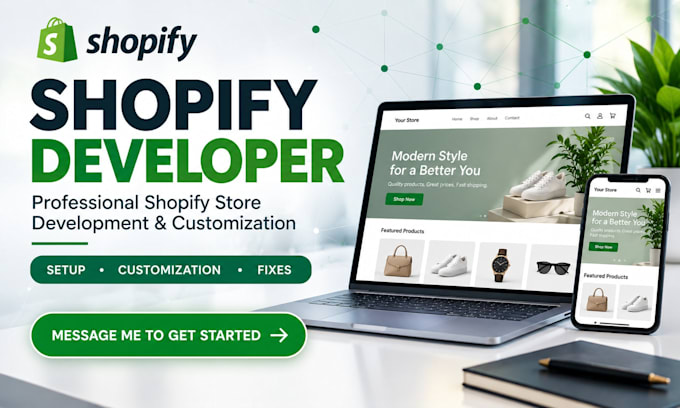 be your shopify developer and build your shopify store