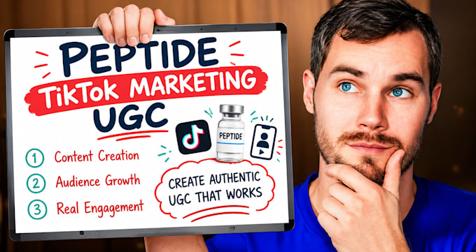 setup peptide tiktok marketing ugc content creator video ad script production