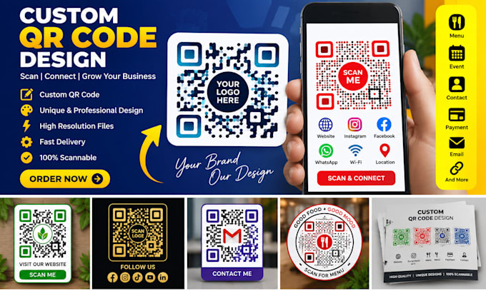 create custom qr code, qr code design and qr code generator