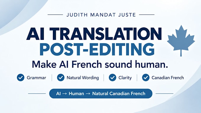 edit and humanize your ai translated french content