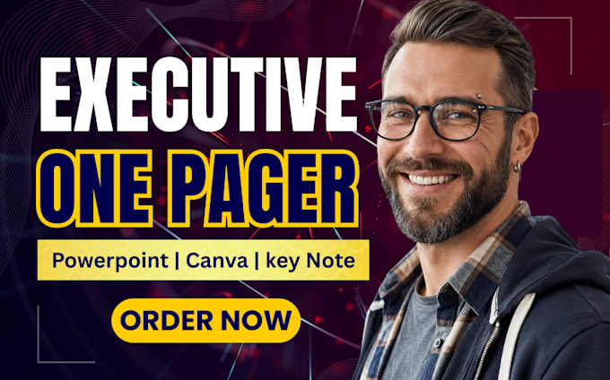 design executive summary, investment teaser and one pager brochure in 24 hours