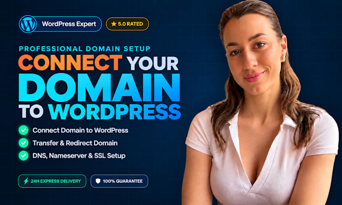 connect domain, transfer domain and fix dns for wordpress website