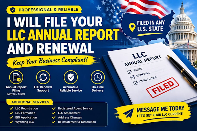 file your llc annual report and renewal