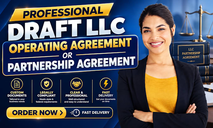 draft an llc operating agreement or partnership agreement
