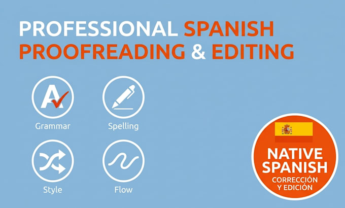 proofread, edit, and improve your spanish text