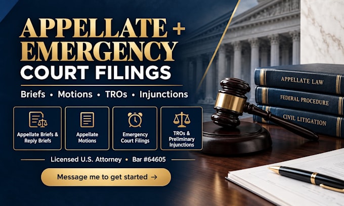 draft temporary restraining orders and injunctions