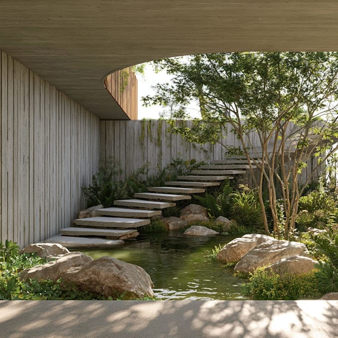 visualize residential yard, patio, and outdoor deck architectural designs