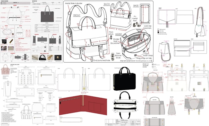 design professional handbag luggage bag backpack suitcase and tech packs