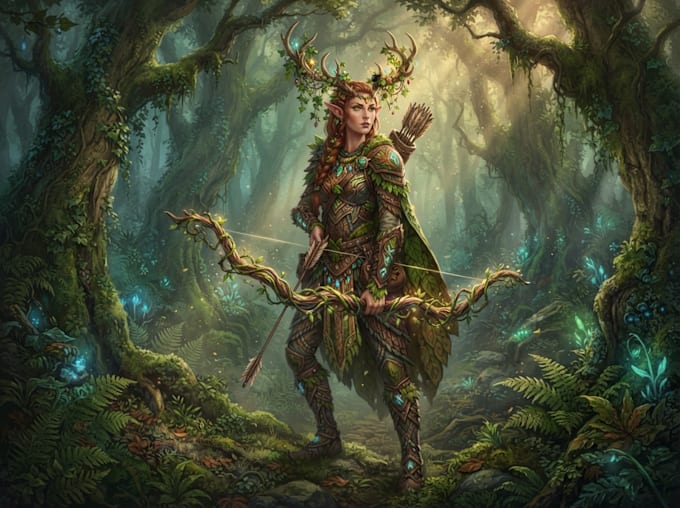 draw fantasy character illustration