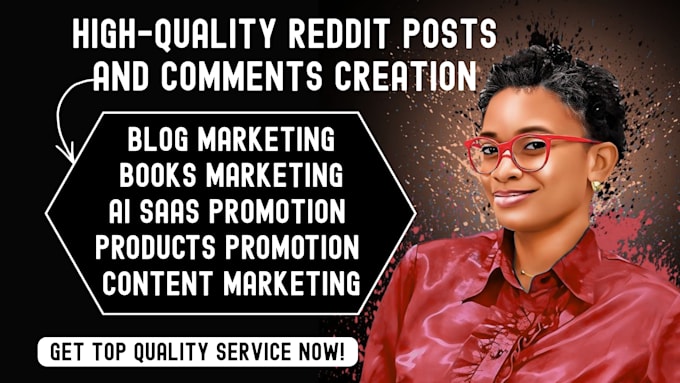 promote blog content, article, ai or website link via reddit SEO backlink post