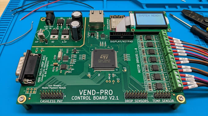 design custom vending machine control board pcb for automated systems