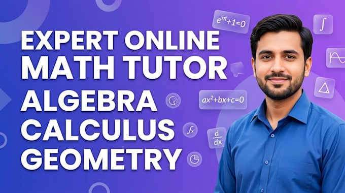 be your expert online math tutor for algebra calculus