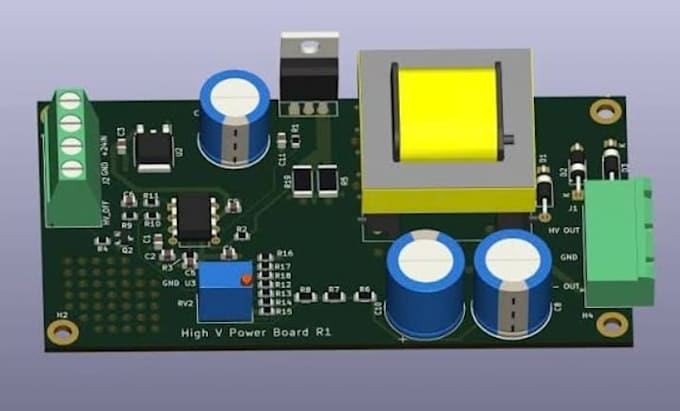 design high current automotive power supply, buck boost, or dc dc pcb