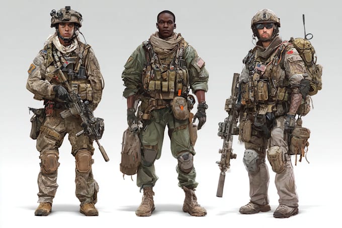 make military character design