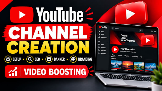 create and setup a professional youtube channel with SEO