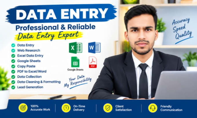 data entry and web research