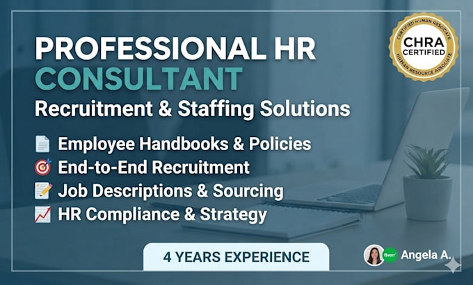 be your HR consultant and recruitment