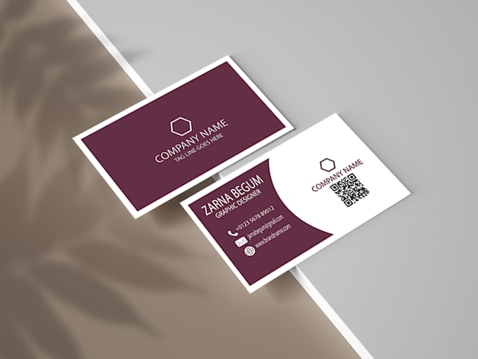design a professional double sided business card
