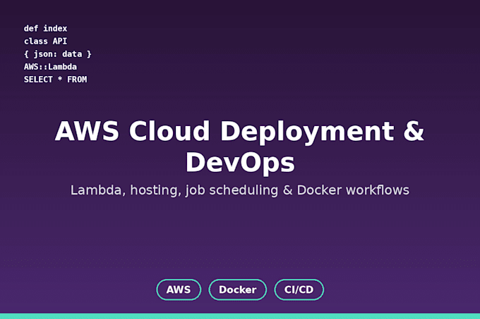 build ruby on rails backend apis with mysql and aws