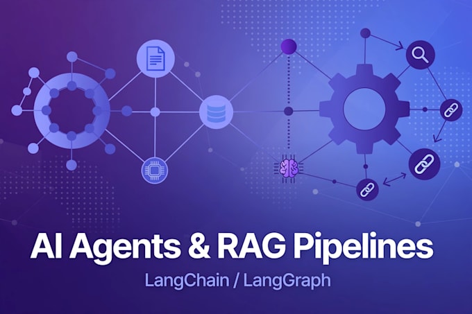 develop a langchain ai agent or rag pipeline for your business
