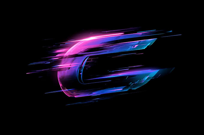 make futuristic cyberpunk style or mecha logo for you