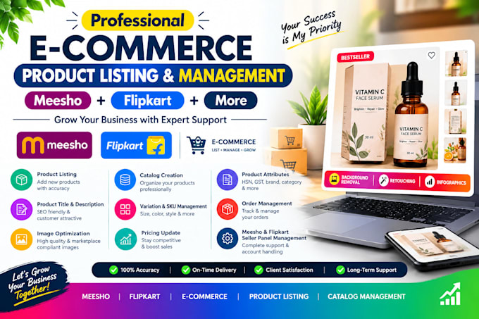 create and optimize professional product listings for ecommerce